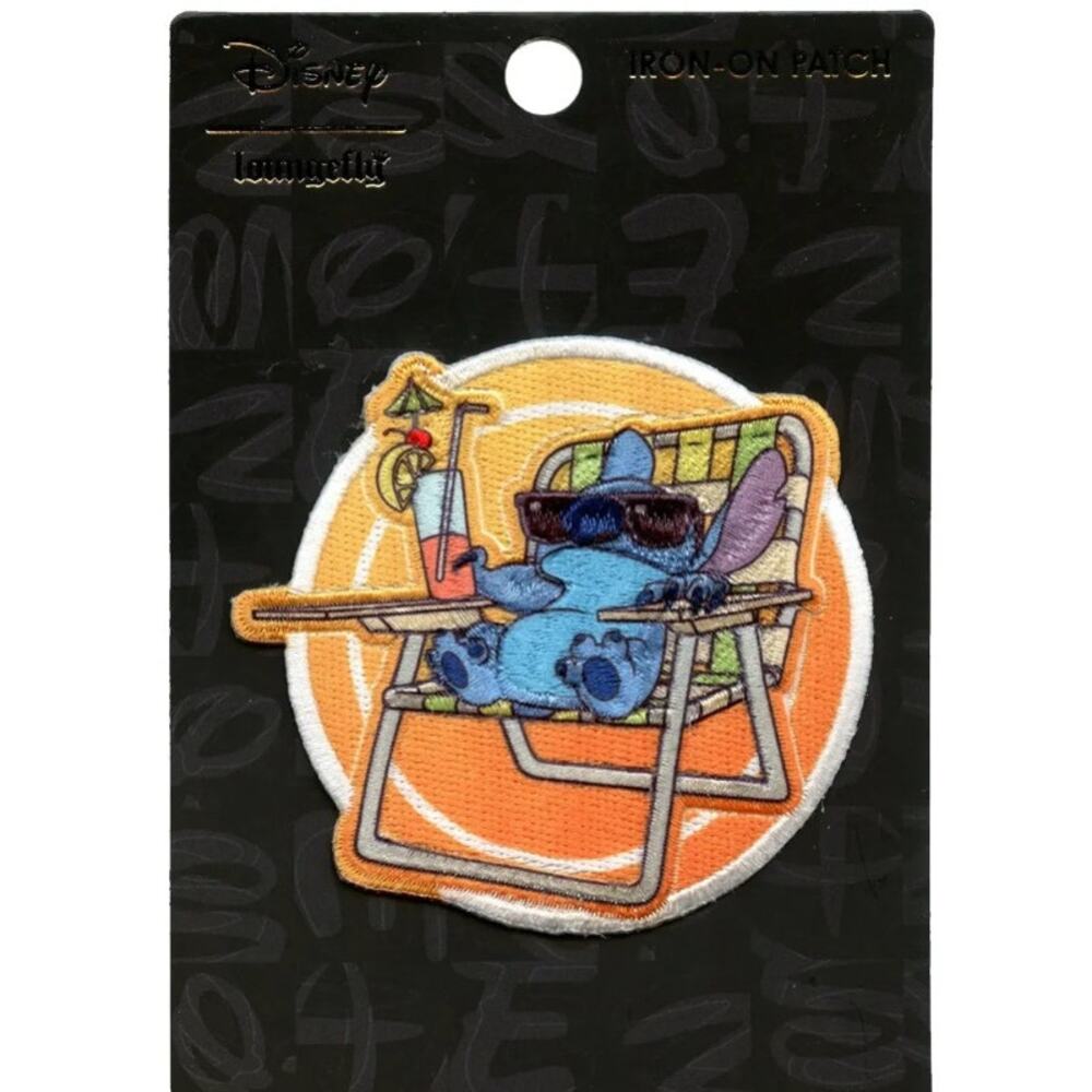 Loungefly Disney Lilo And Stitch: Stitch Chilling Iron On Patch